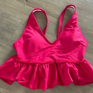 Kortni Jeane ruffle swim top